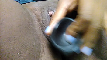 Preview 2 of Latin Couple Webcam Video - Playing with my new toy