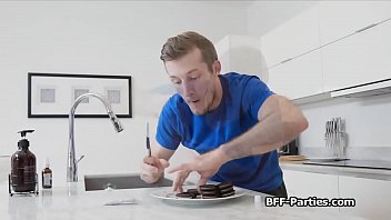 Preview 2 of After E Xam Sex - Pussy pranking leads to POV foursome