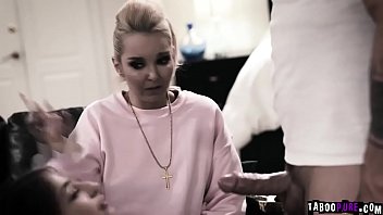 Preview 2 of Metin Grup - Step dad fucks the lesbian step daughter Kristen Scott!