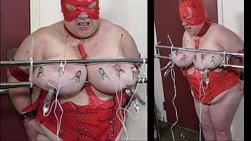 Preview 2 of Www Sauth Sex Hd - 07-Aug-2017 Tit t. of the slut slave&#039_s udders with and electro Part 2 of 2