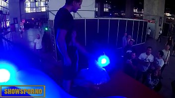 Preview 1 of Sleep Mom And Son Xx Dog - Ebony pornstar blowjob and fuck on stage