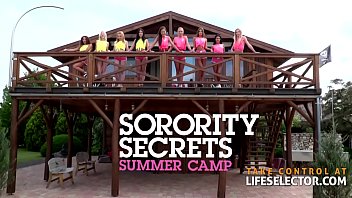 Preview 1 of Kissing Gone Sex - Sorority Secrets &ndash_ Summer Camp Part 1 (Teen POV Adventure)