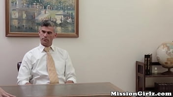 Preview 2 of Xxx Tomb Raider - Good looking Mormon babe gives her innocence to old pastor