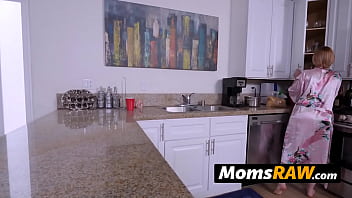 Preview 1 of Aysha Porno - Breakfast quickly turns into steamy action between milf and stepson