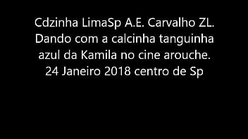Preview 1 of Stepmom Like Creampie Stepson - Cdzinha LimaSp Dando com a calcinha Azul tanguinha da Kamila Janeiro 2018