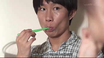 Preview 2 of Jella Hase - Eu Era Virgem e a Minha Irm&atilde_ Casada me Ensinou a Beijar [Legendado] Kanna Misaki