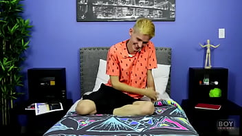 Preview 3 of Un Fils Baise Sa Mere Qui Dort - Morgan Miles Strokes His Long Cock Despite Being Shy