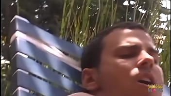 Preview 4 of Www Xx Hort Tichar Six Video Com - Horny blonde with big boobs seduced her pool man into having sex with her