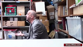 Preview 1 of Mommies Sissy Boy - Mall officer fucks a teen shoplifter
