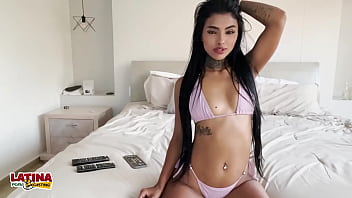Preview 2 of Mom And Son Xxxvideaos - Latina Porn Casting - Beautiful Tattoo Skinny Slut Gets Pussy Stretched By BWC First Time With Cum Facial