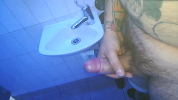 Preview 1 of Adik Kongkek Akak Tidur Melayu - Wanking in public toilet