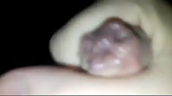 Preview 2 of Tetek Pejal - Me jerking off my hard cock till i shoot my load