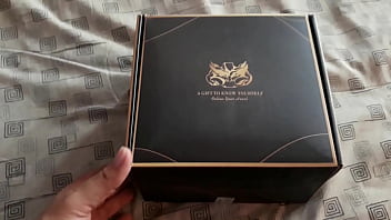 Preview 1 of Sophiic Dee - Unboxing and Enjoying Little Polet&#039_s Pink Toy Pussy