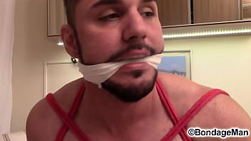 Preview 2 of Triplet Butt - Peter bound and gagged tickled by Victor | free