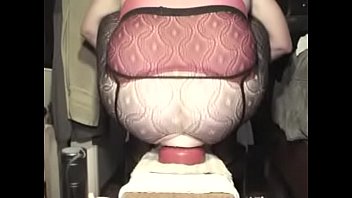 Preview 3 of Mout Fak - slut gapes ass on giant toys