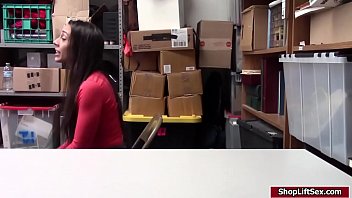 Preview 2 of Hard Hdxx - Lilly Hall caught shoplifting and gets her pussy fucked