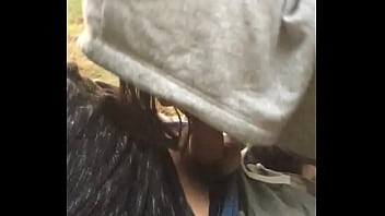 Preview 4 of Sister Brother Towel Sex - Public blow job