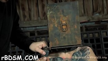 Preview 4 of Public Sex Video Artist Ep 2 - Clamped hottie gets her fuck holes pounded with toys