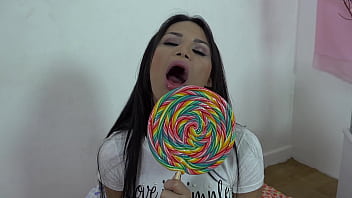 Preview 1 of Soud Afrika - Bubble butt latina shemale Erika Lee masturbates to cumshot