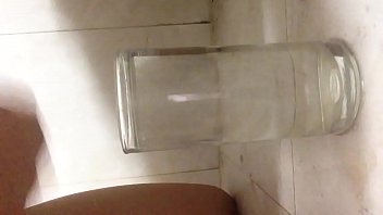 Preview 4 of V Iyot N Porn - Cock cum in glass