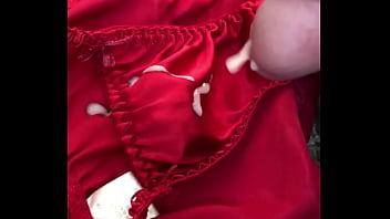 Preview 4 of Son Fuck Black Mail Son - Cum over panties