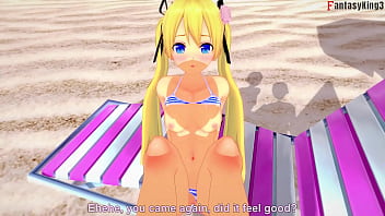 Preview 2 of Standing Missionary Hd - Marie Rose bikini fucking on the beach | 3 | DOA | Full &amp_ POV on Sheer &amp_ PTRN: Fantasyking3