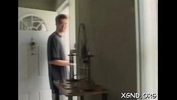 Preview 2 of Amat Threesome - Legal age teenager hottie gets totally seduced into a hot fuck act
