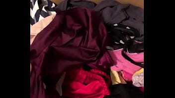 Preview 2 of Huge Boobs Bbw Handjob - Neighbors wife&rsquo_s panty drawer