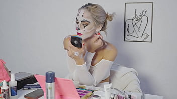 Preview 4 of Anime Comix Free Sex - Harley Quinn Makeup Tutorial by Miss Daisy Diamond for Halloween