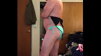Preview 3 of Girlfriend My Frend - Cute /mature with big cock in bikini,  adam longrod