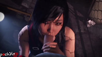 Preview 1 of Animatio Porn - Faith Mirror&#039_s Edge Blowjob