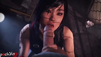 Preview 4 of Animatio Porn - Faith Mirror&#039_s Edge Blowjob