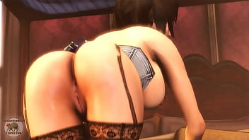 Preview 1 of Tall Women Spanking - Bioshock Elizabeth Booty Clap