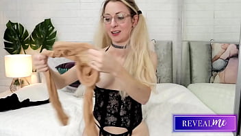 Preview 2 of Man And Yung Girl - RevealMe || KINKY ITALIAN MILF&#039_S WILD DILDO PLAY WITH STOCKINGS FETISH