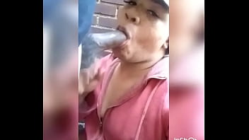 Preview 3 of Anal Shorty - Freaky TS sucking bbc outside