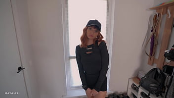 Preview 1 of Dribble Really - Sexy Student Delivery Girl Ate My Pizza And Got Fucked In Her Tight Pussy
