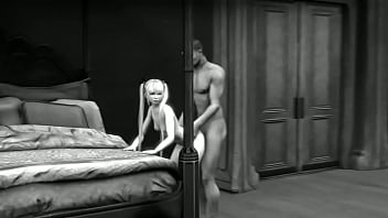 Preview 1 of Me And My Friend And Porn German - d. or Alive Marie Rose Anal in Black amp White