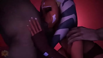 Preview 1 of Hande Ercel Free - Ahsoka Tano Double Penetration