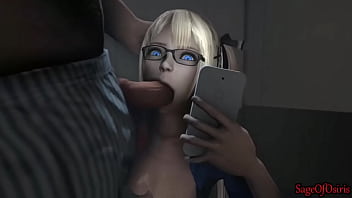 Preview 1 of Fuck Cute Step Mom - Marie DOA holds her cellphone while fucking