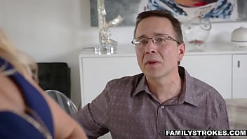 Preview 1 of Blinding Ass - Comforting friend&#039_s stepdaughter and stepfather &#039_ football xxx Birthday Sex, 