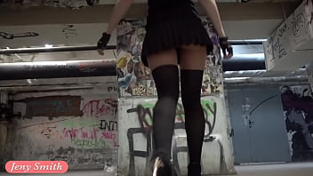 Preview 2 of Avi Son - Pantyhose Rock Star flashing