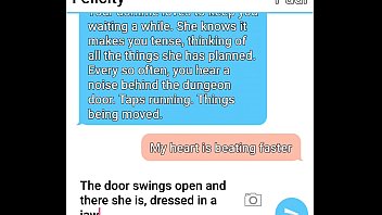 Preview 2 of Old Man Yound Buaty Girls - Sexting Mistress needs her worshipful dungeon boy