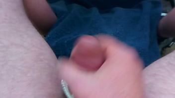 Preview 2 of Nerdy Big Boob Teen - Tied balls cumming