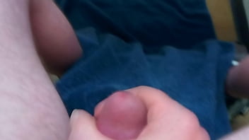 Preview 1 of Nerdy Big Boob Teen - Tied balls cumming