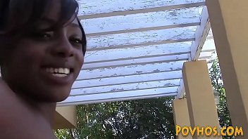 Preview 4 of Xoxoxo Yasl Yor - Black hottie pov riding and sucking cock outdoors