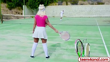 Preview 1 of Milayka Mendez - Tennis teen with big curves Brandi Bae gets ass fucked