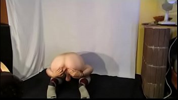 Preview 3 of 7 In 1girl - Hot gay bondage puppy slave in long socks
