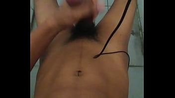 Preview 2 of Gloryhole Police Midget Talk - Indian desi  boy masturbates in public bathroom 2
