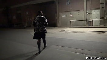 Preview 1 of Xxxvdeiosd - Kinky wife flashing and cumeating at the harbor