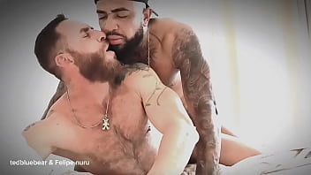 Preview 3 of Y Am Ma - The black and white sex - TRAILER com tedbluebear1 e felipenuru